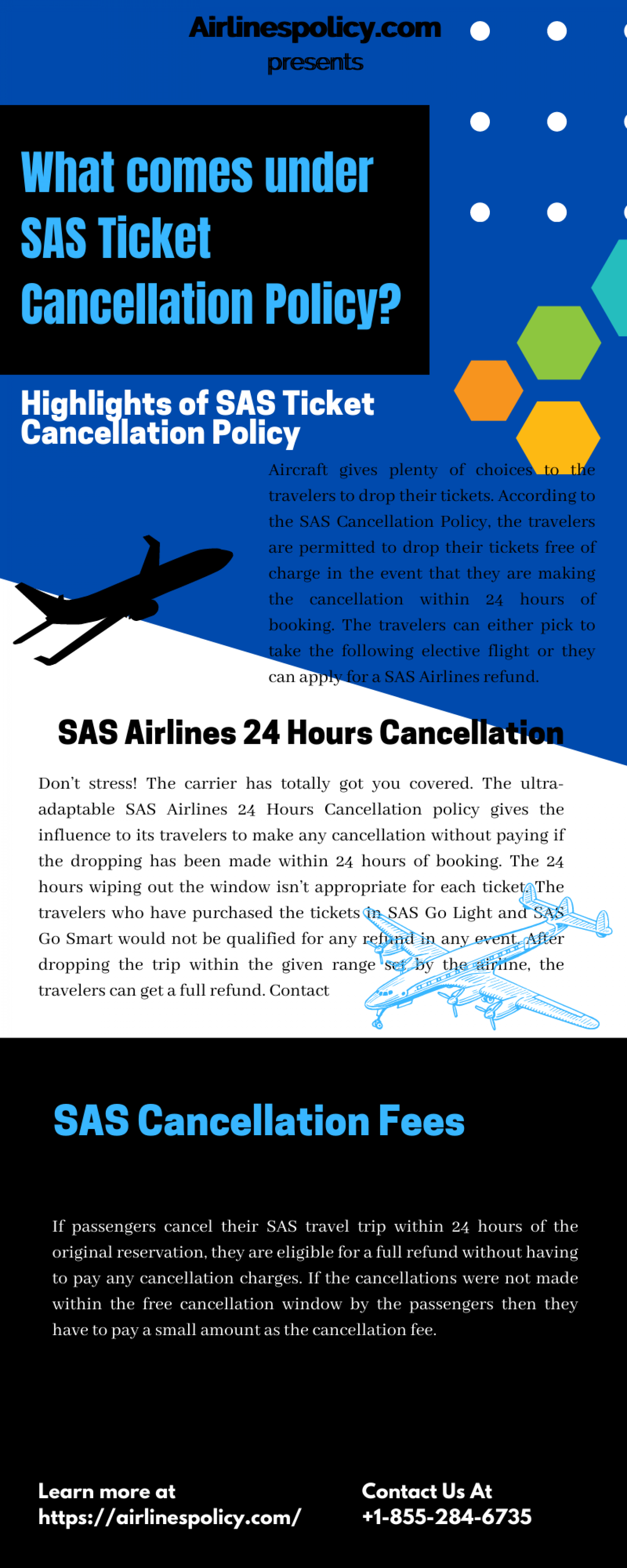 Information about SAS Cancellation Fees Infographic