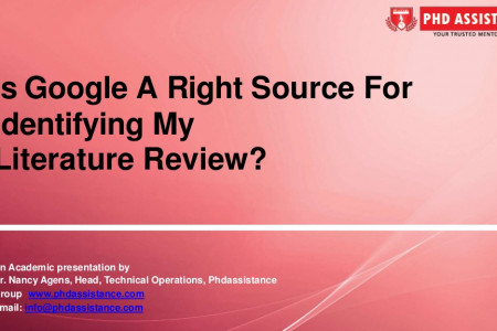 Is Google A Right Source For Identifying My Literature Review ? - Phdassistance.com Infographic