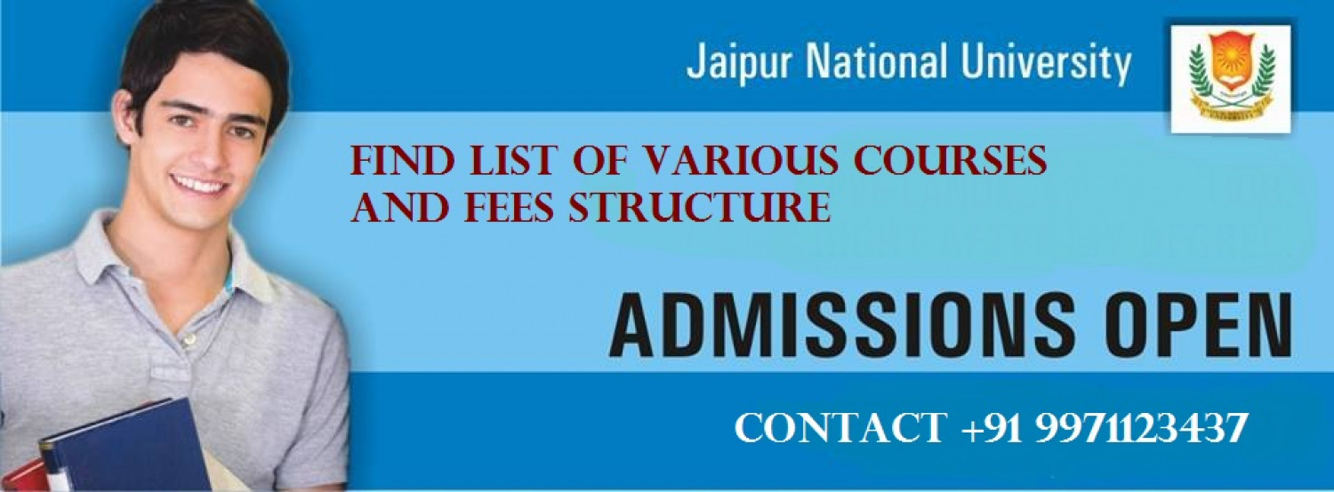 Jaipur National University [JNU]: Distance Admissions Courses Infographic