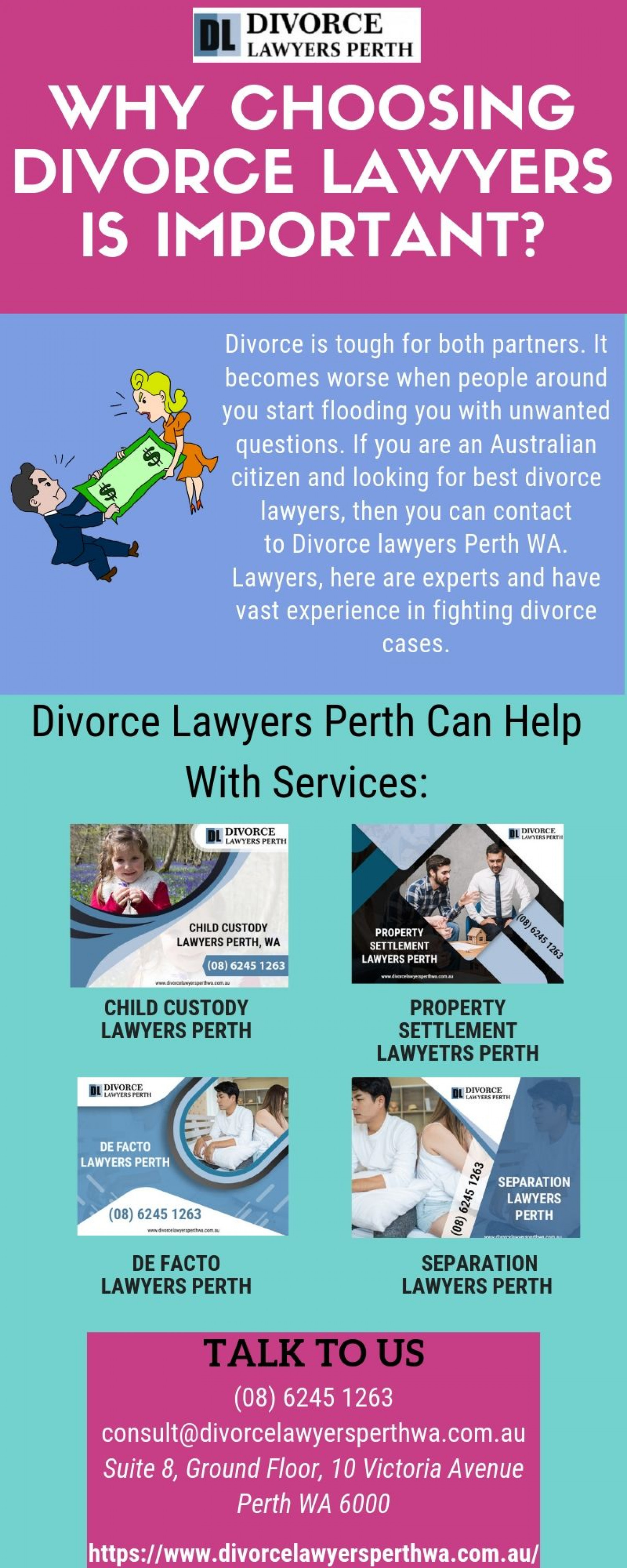 Know the importance of Divorce Lawyers during divorce proceedings Infographic