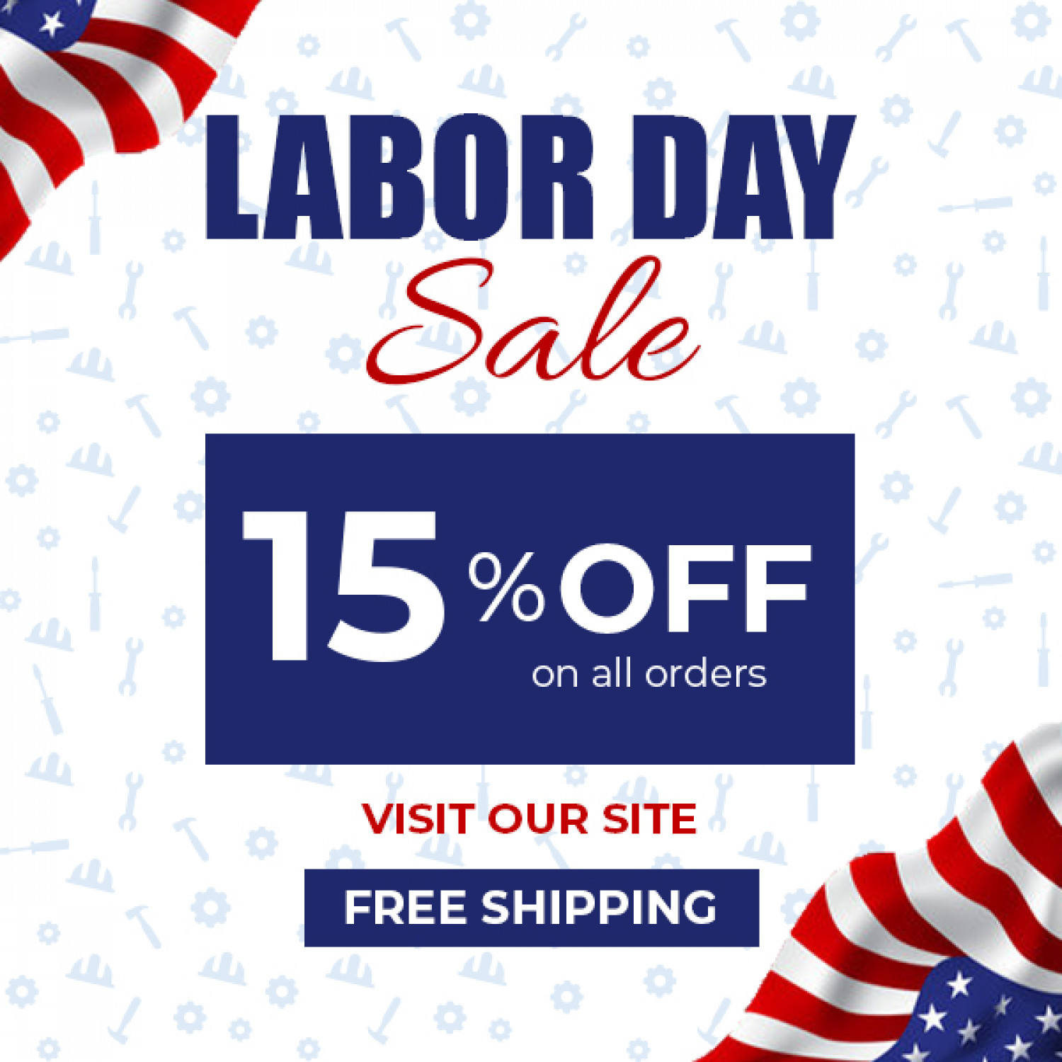 LABOR DAY SALE - Flat 15% OFF on Pet Healthcare Supplies!! Infographic