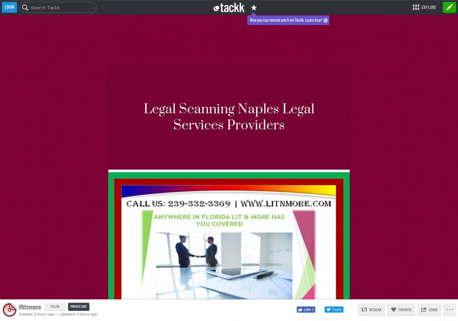 Legal Scanning Naples, Florida - Legal Services Providers Infographic