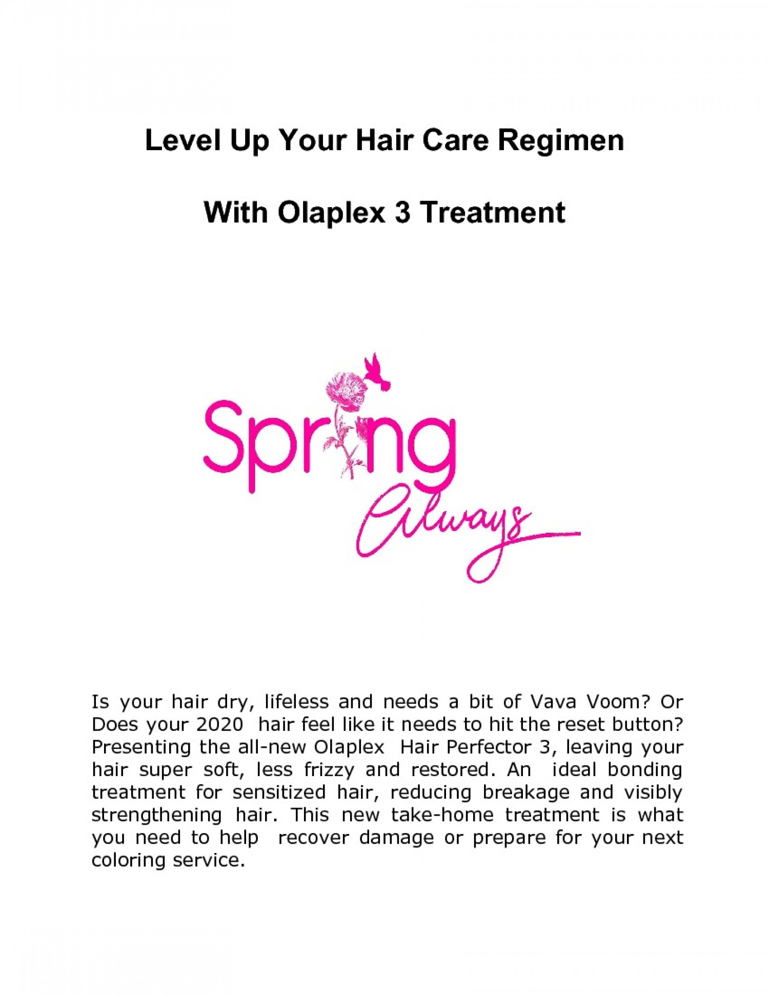 Level Up Your Hair Care Regimen With Olaplex 3 Treatment  Infographic