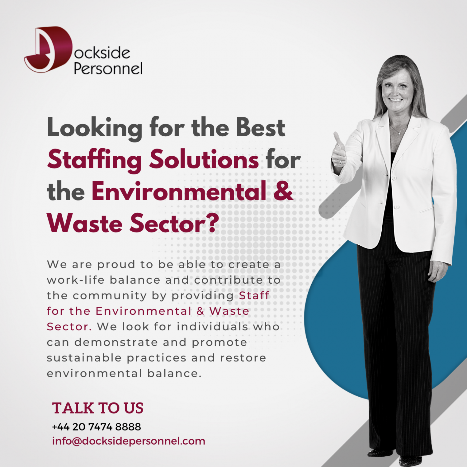 Looking for the Best Staffing Solutions for the Environmental & Waste Sector? Infographic
