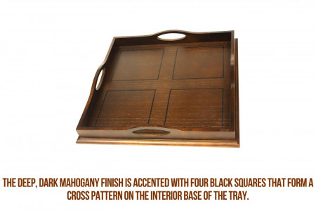 Luxury Round Wood Tray | Buy Wood Serving Tray | Mountain Woods Infographic