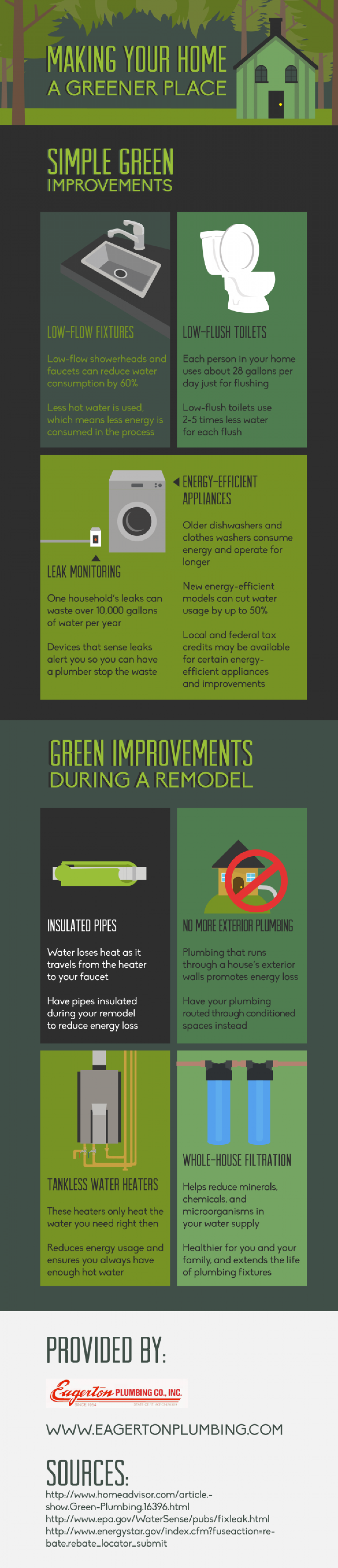 Making Your Home a Greener Place Infographic