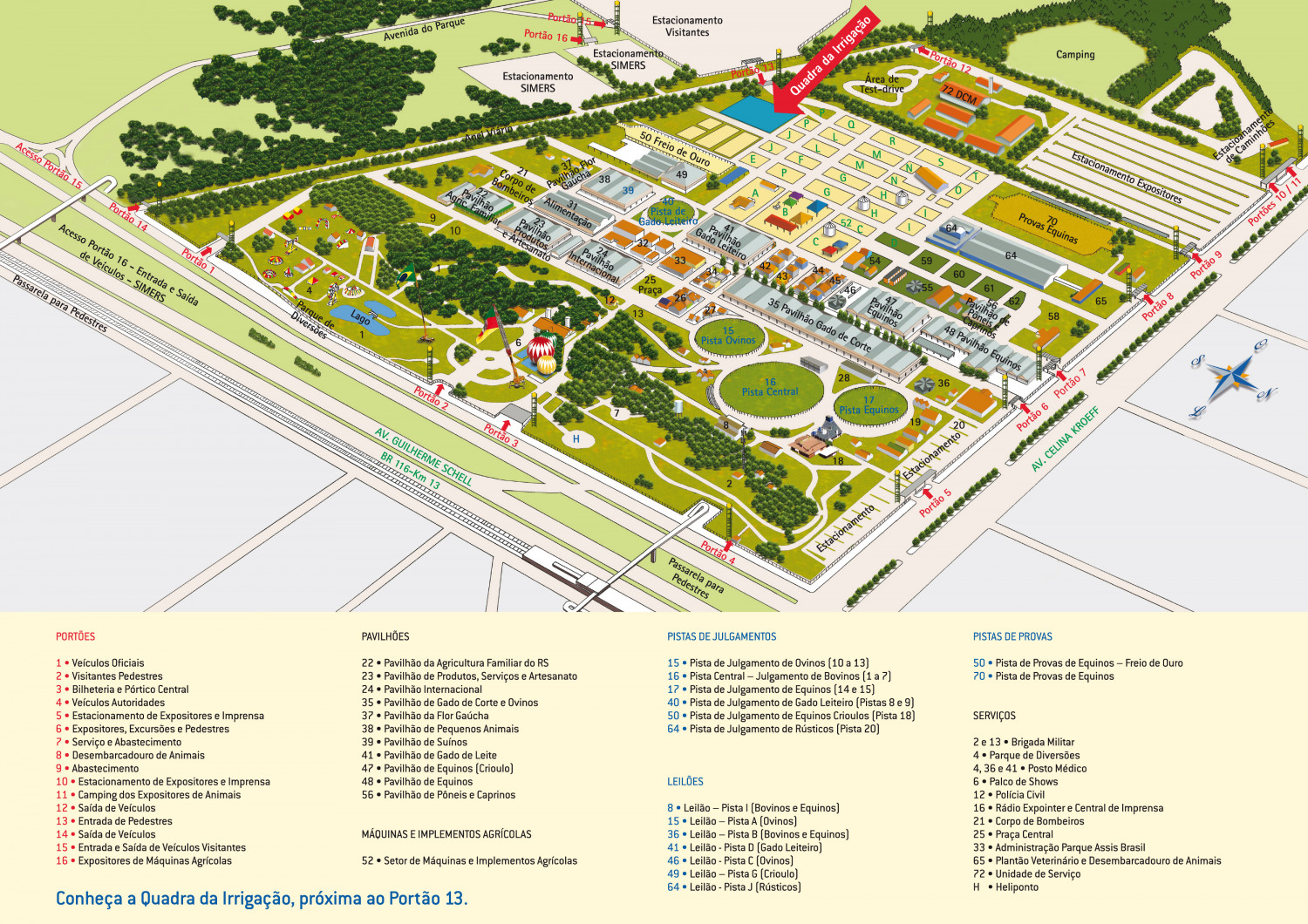 Mapa da Expointer 2013 Infographic