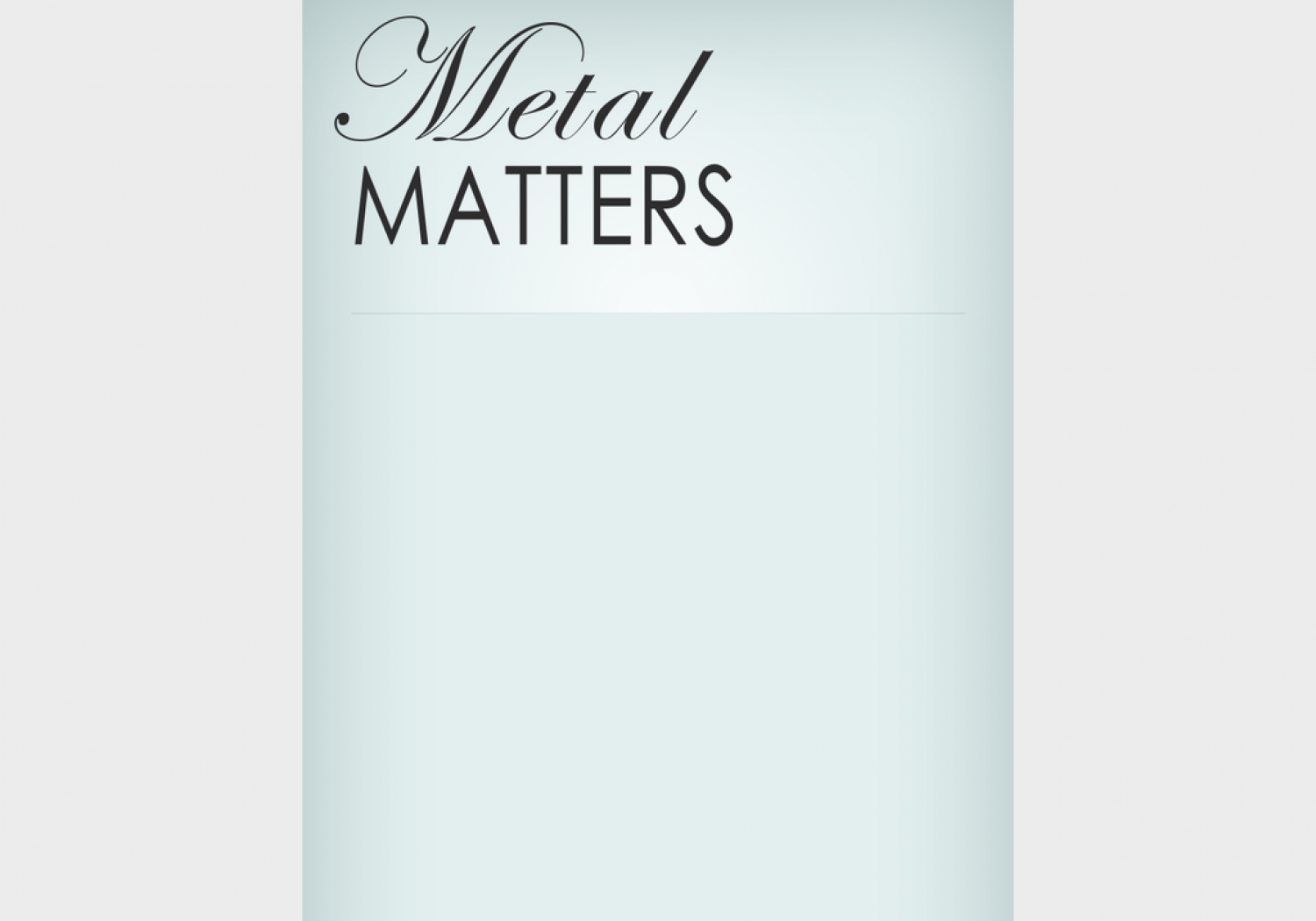 Metal Matters Infographic