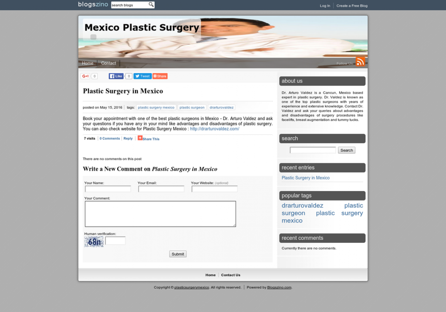 Mexico's Plastic Surgery Infographic