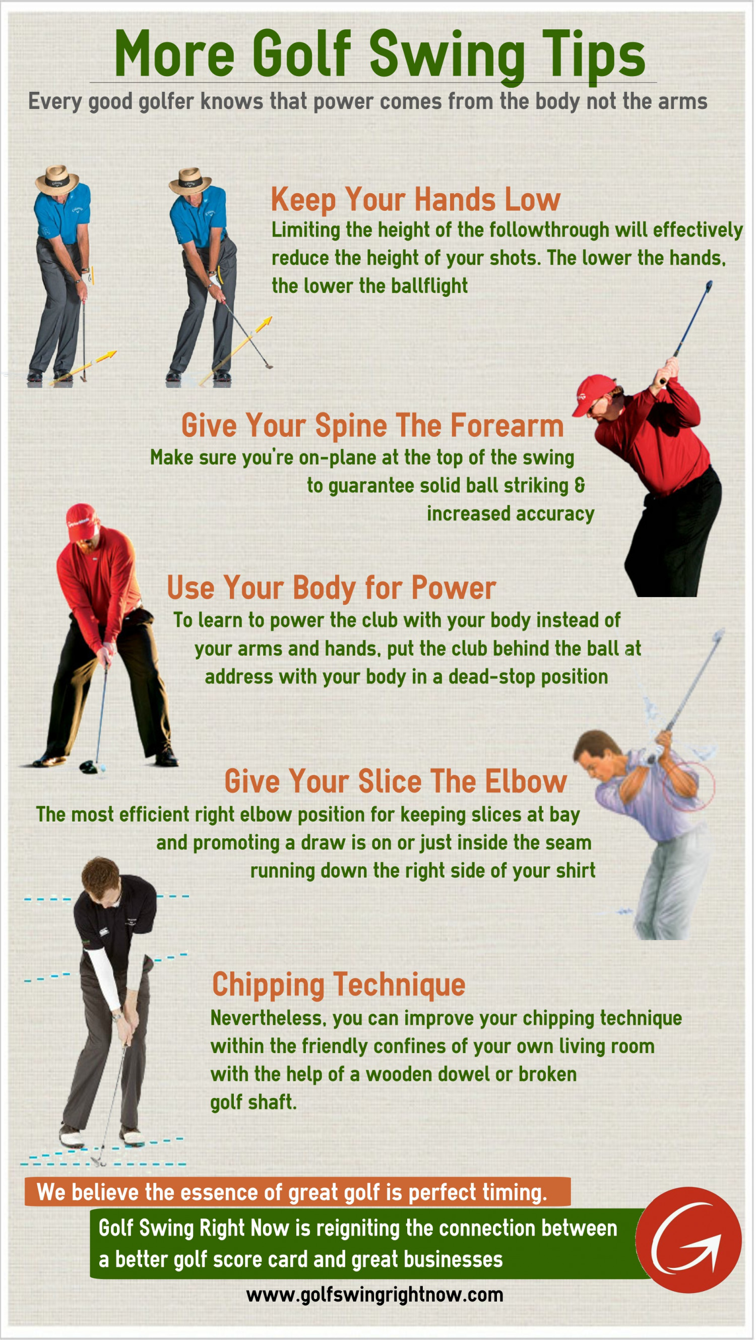 More Golf Swing Tips Infographic