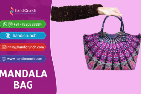 Multicolor Mandala Handbag For Girls Infographic