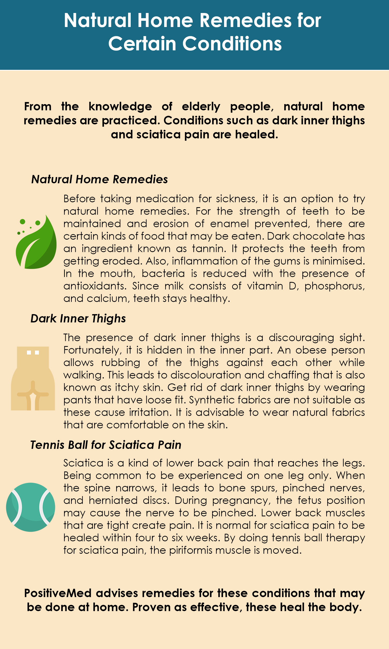 Natural Home Remedies for Certain Conditions Infographic