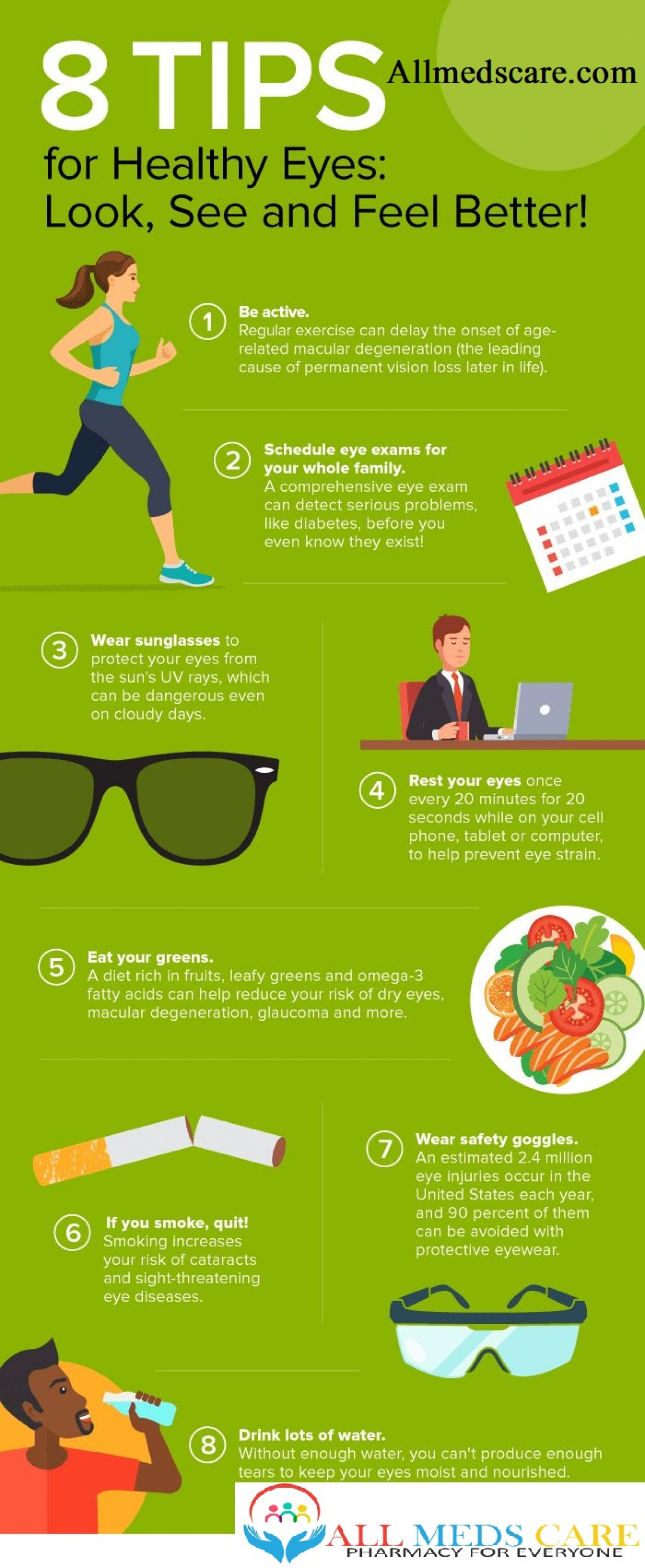 Natural remedies for Eyes Health Infographic