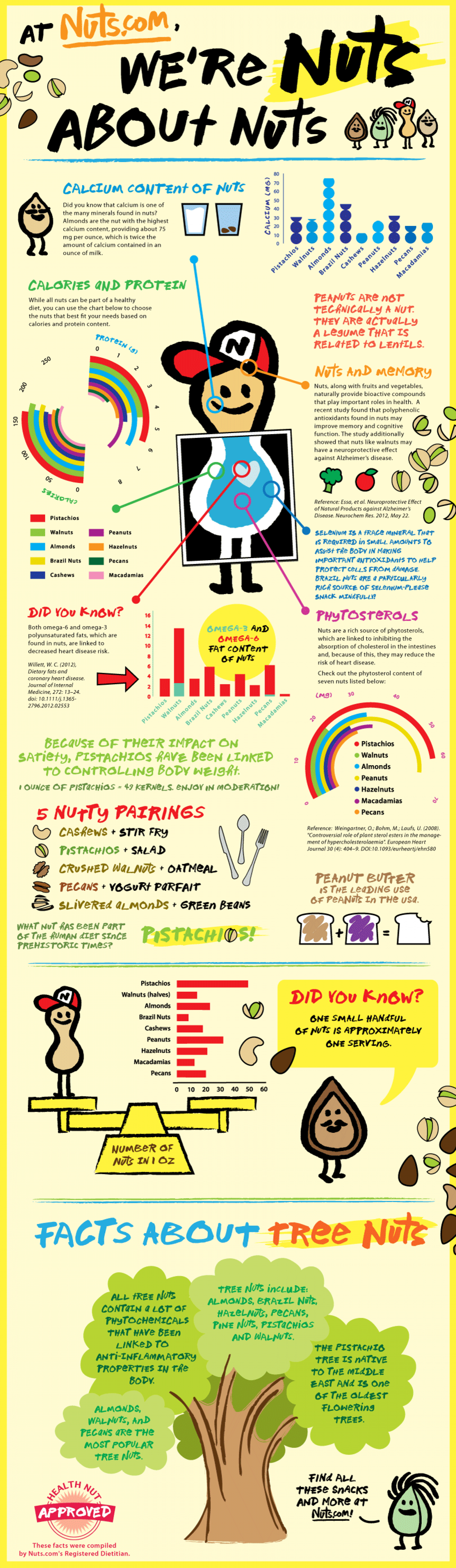 Nut Nutrition Facts Infographic