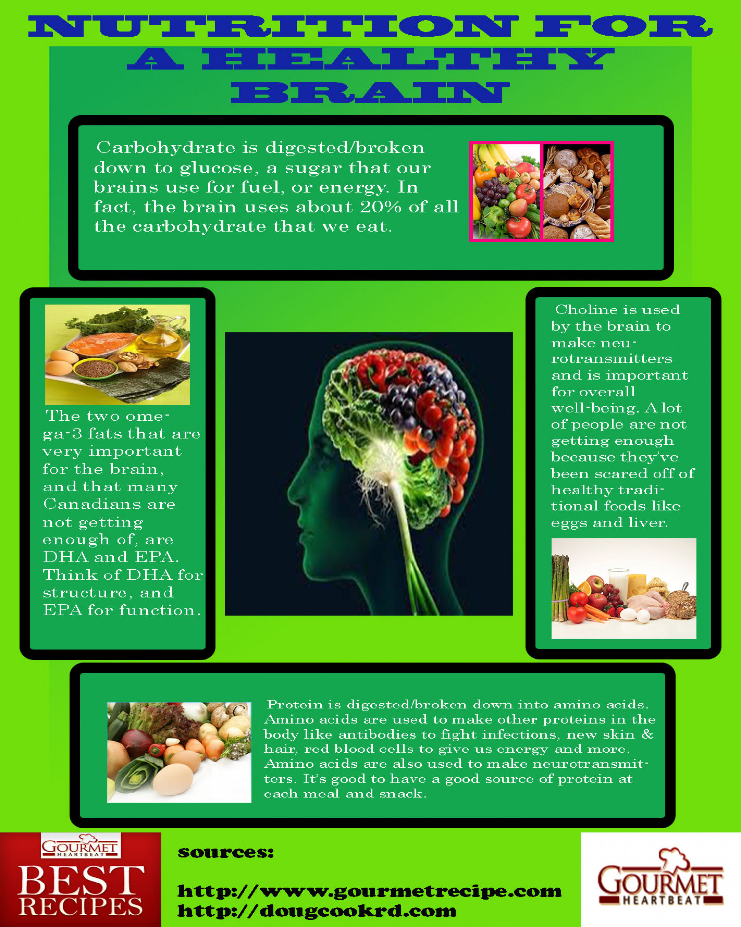 Nutrition For A Healthy Brain Infographic