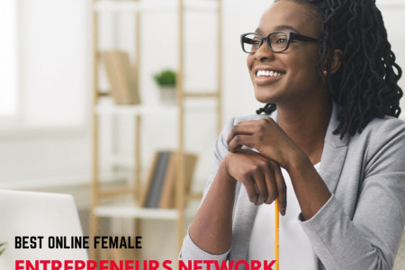 Online Female Entrepreneurs Network in India Infographic