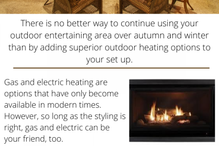 Outdoor Heating Ideas to Suit a Rustic Decor Infographic