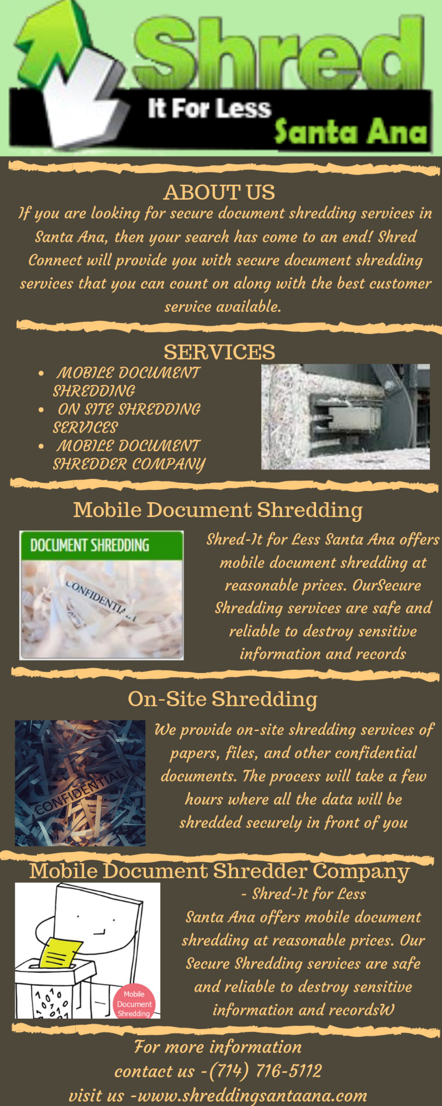 Paper Shredding Service Infographic