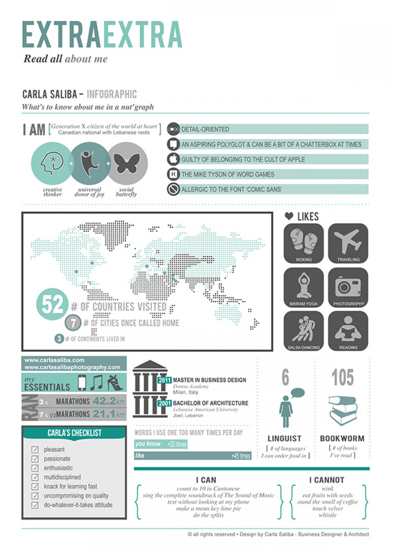 Personal Profile Infographic