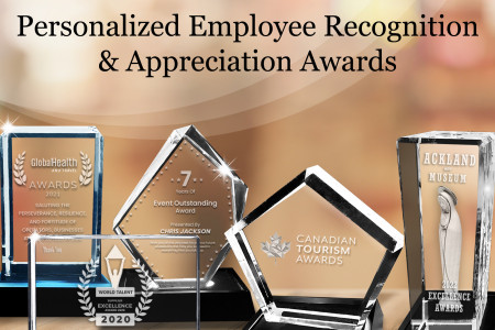 Personalized Employee Appreciation Award & Trophies - 3D Crystals Gift Infographic