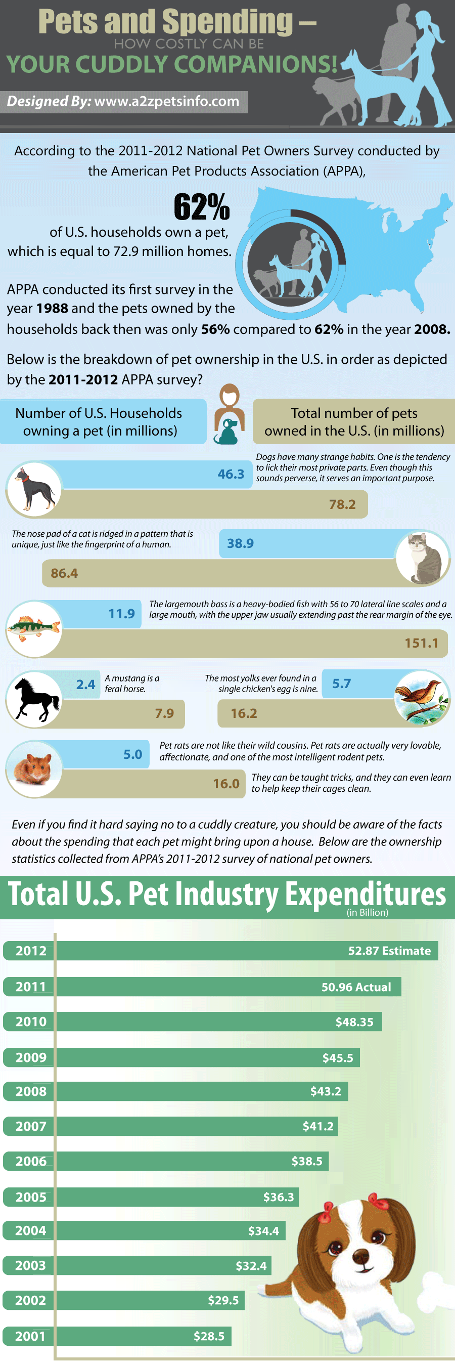 Pets and Spending — How Costly Can Be Your Cuddly Companions! Infographic