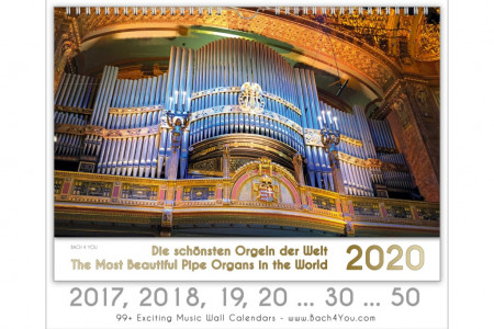  Pipe Organ Calendars: Pipe Organ Calendar 2017, 18 …30 …50  Infographic