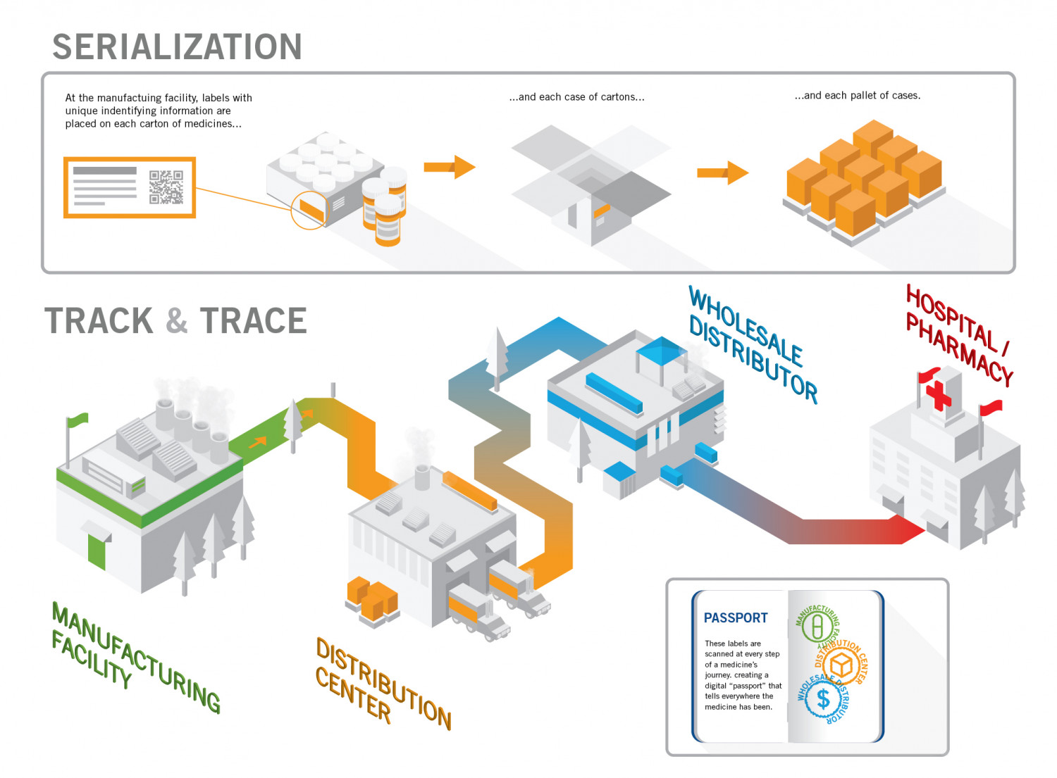 Process and Distribution of medicine Infographic