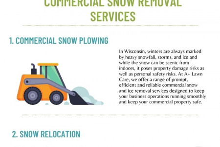 Professional Snow Removal Services | A+ Lawn Care Infographic