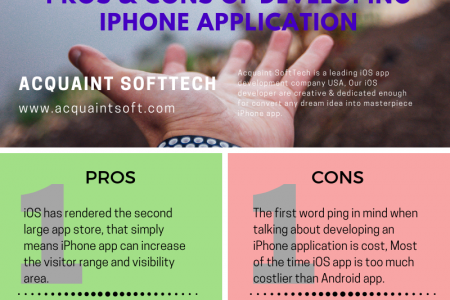 Pros and Cons of Developing iPhone Application Infographic