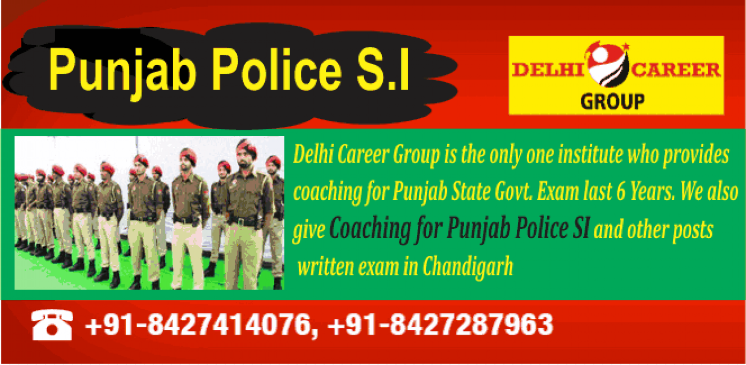 Punjab Police SI Coaching in Chandigarh Infographic