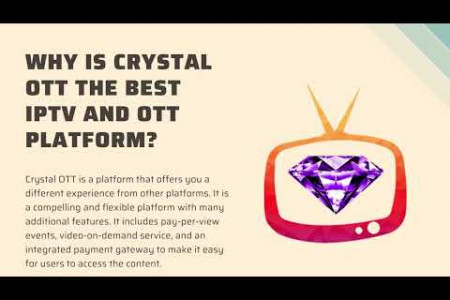 Purple Crystal OTT IPTV Official OTT Platform Infographic