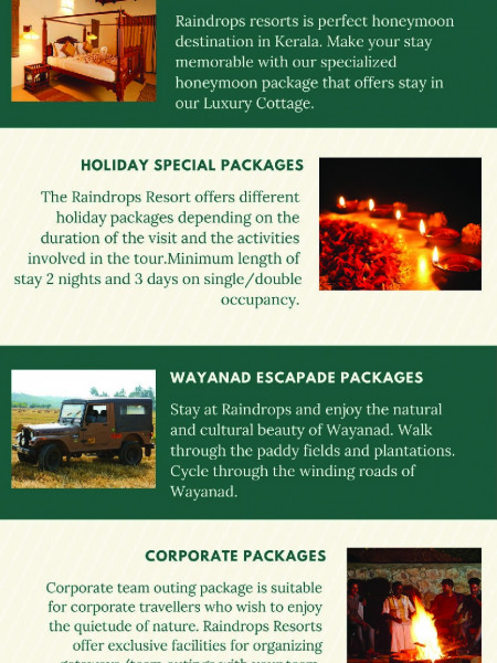 Raindrops resorts Wayanad Infographic