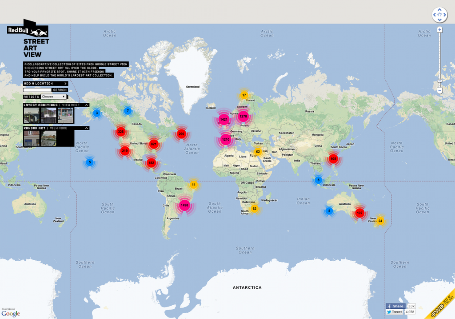 Red Bull Street Art View Infographic