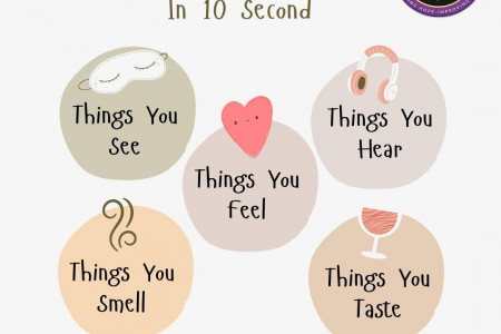 Reduce Anxiety In 10 Second Infographic