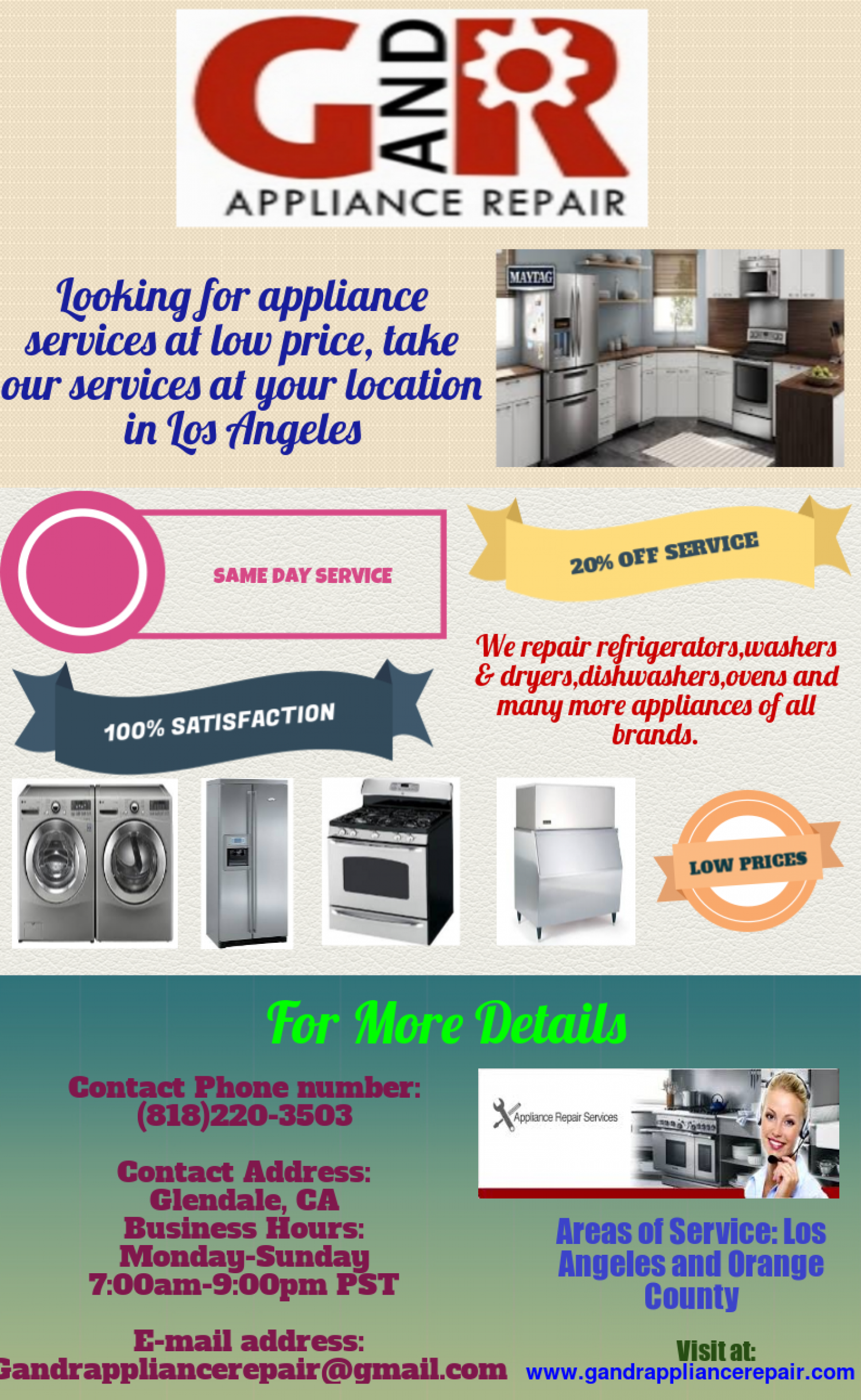 Reliable Repair Appliance Los Angeles Infographic