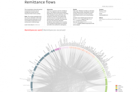 Remittance flows Infographic