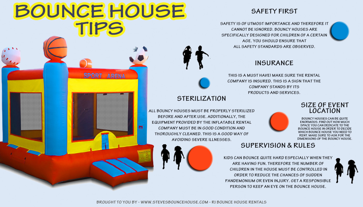 Bounce House Tips Infographic