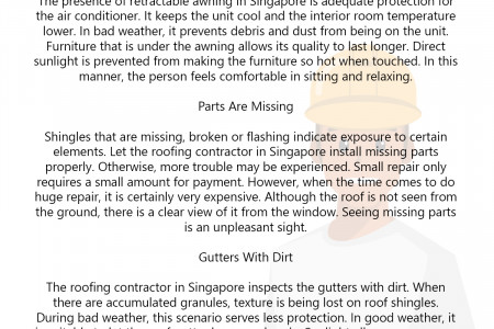 Roofing Contractor in Singapore For Residential and Commercial Infographic