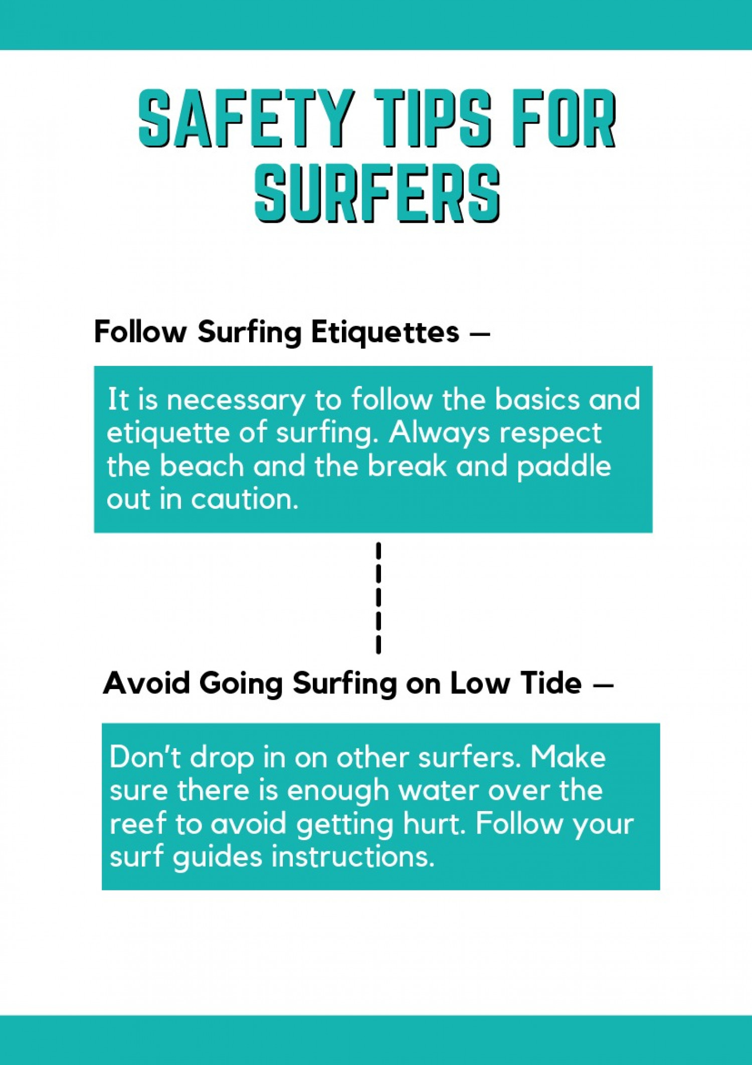 Safety Tips for Surfer Infographic