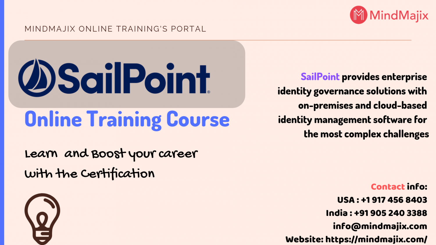 SailPoint Online Training Course- Mindmajix Infographic