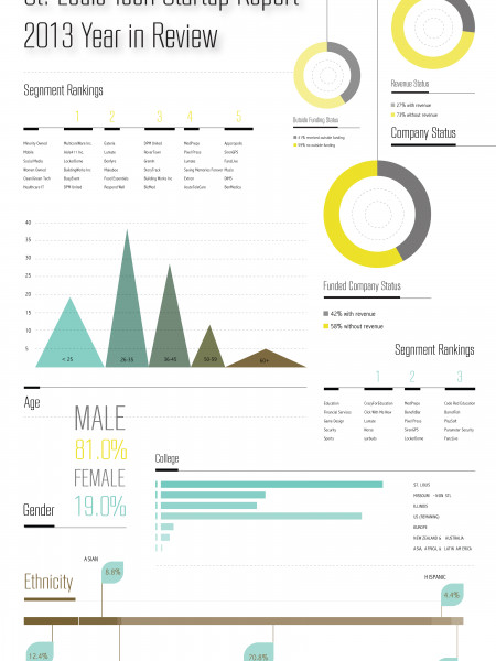 Saint Louis Tech Startup Report 2013 Year in Review  Infographic