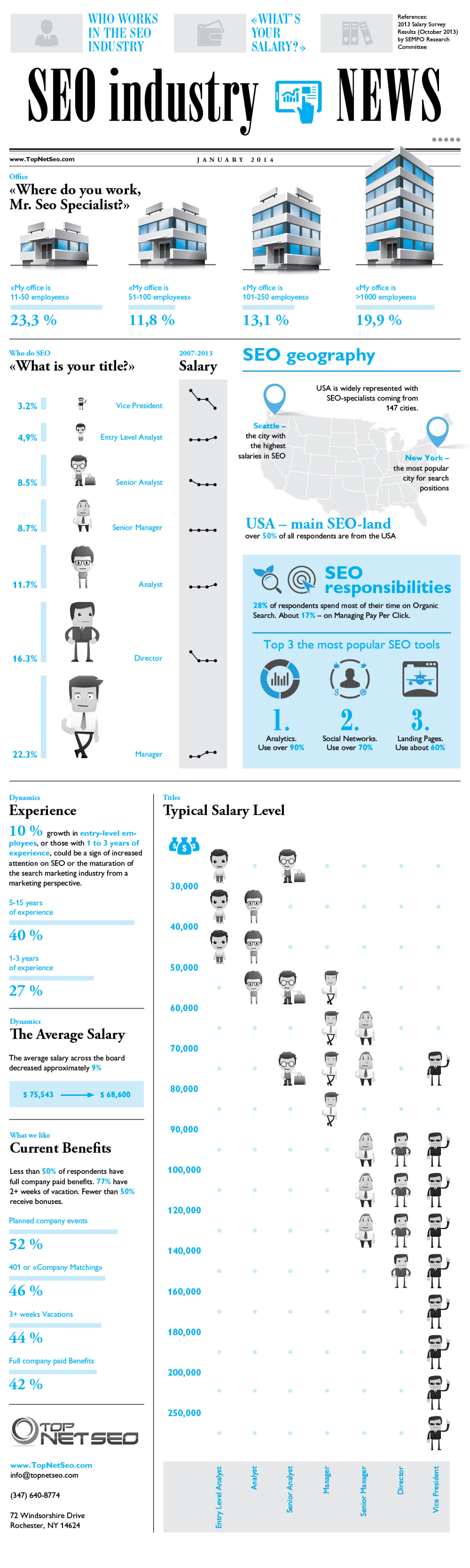 Salary in SEO Infographic