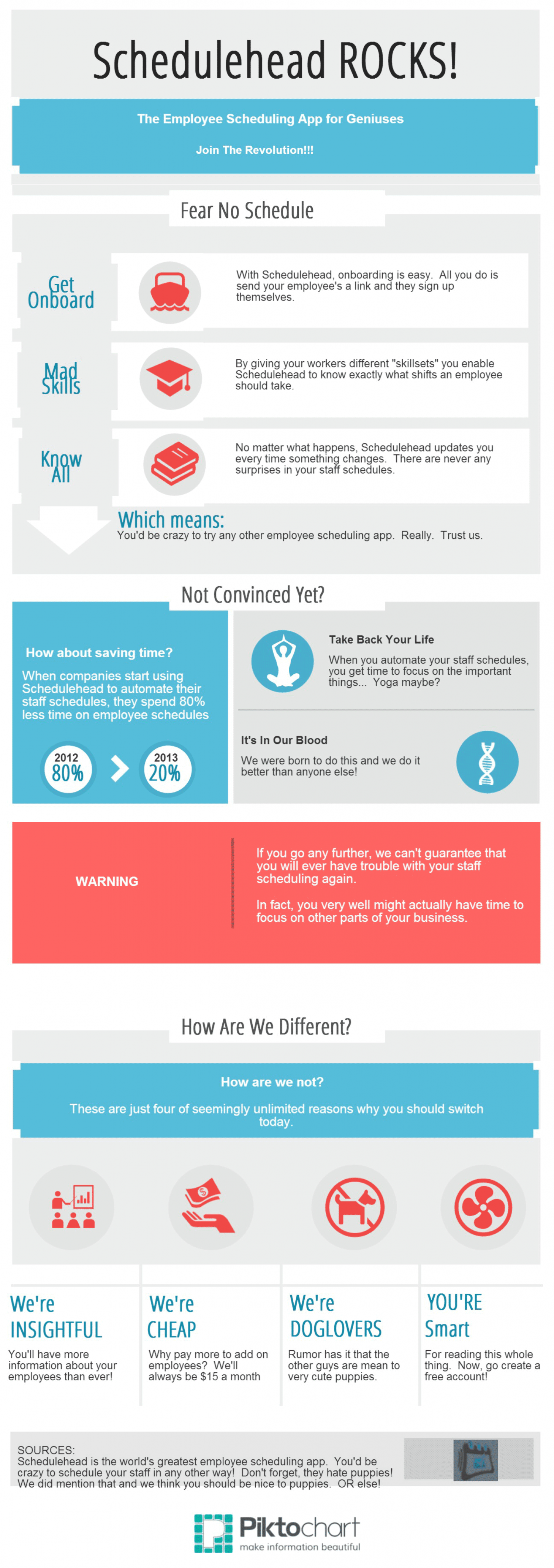 Schedulehead ROCKS!!! Infographic