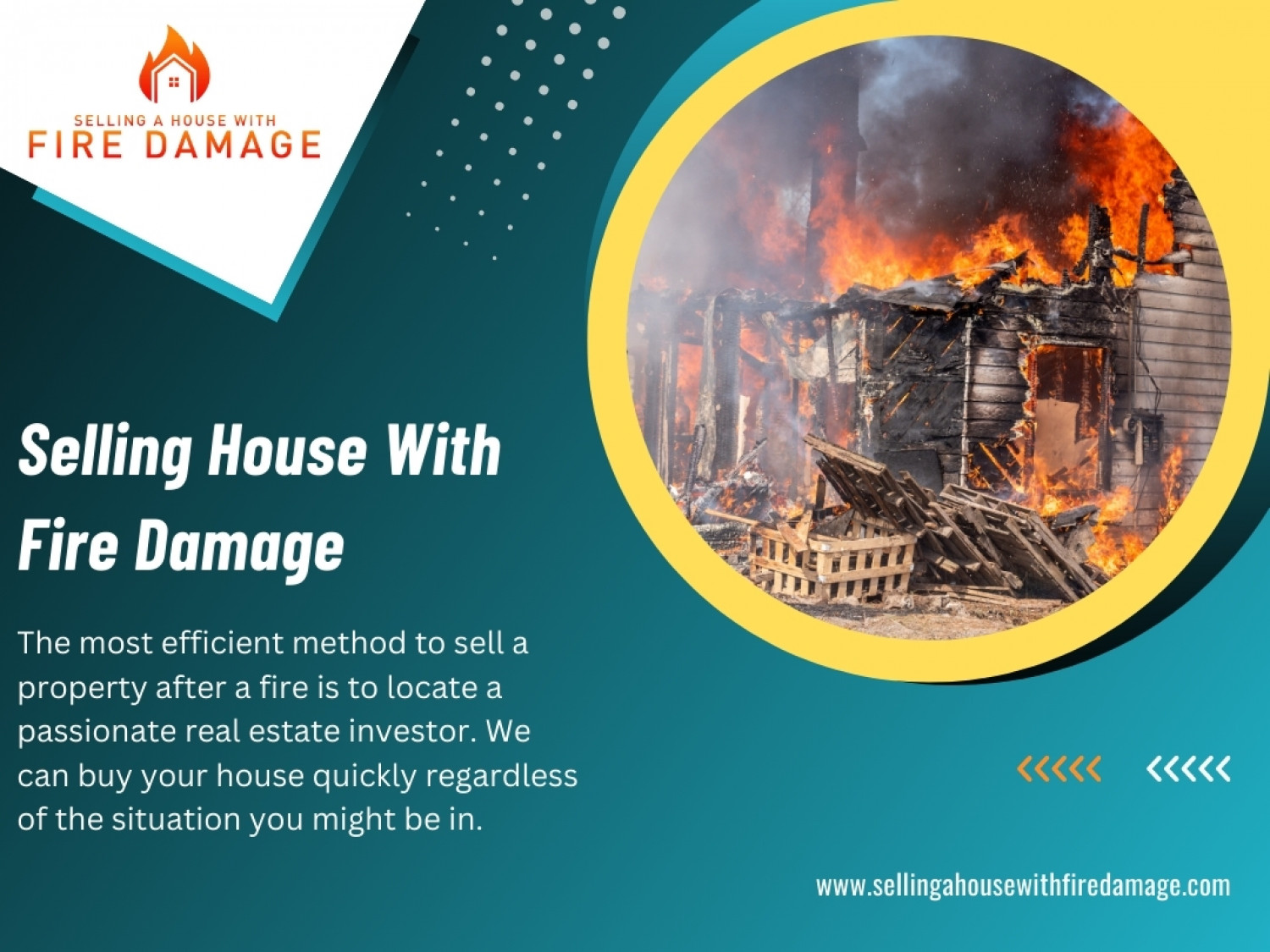 Selling a House With Fire Damage Infographic