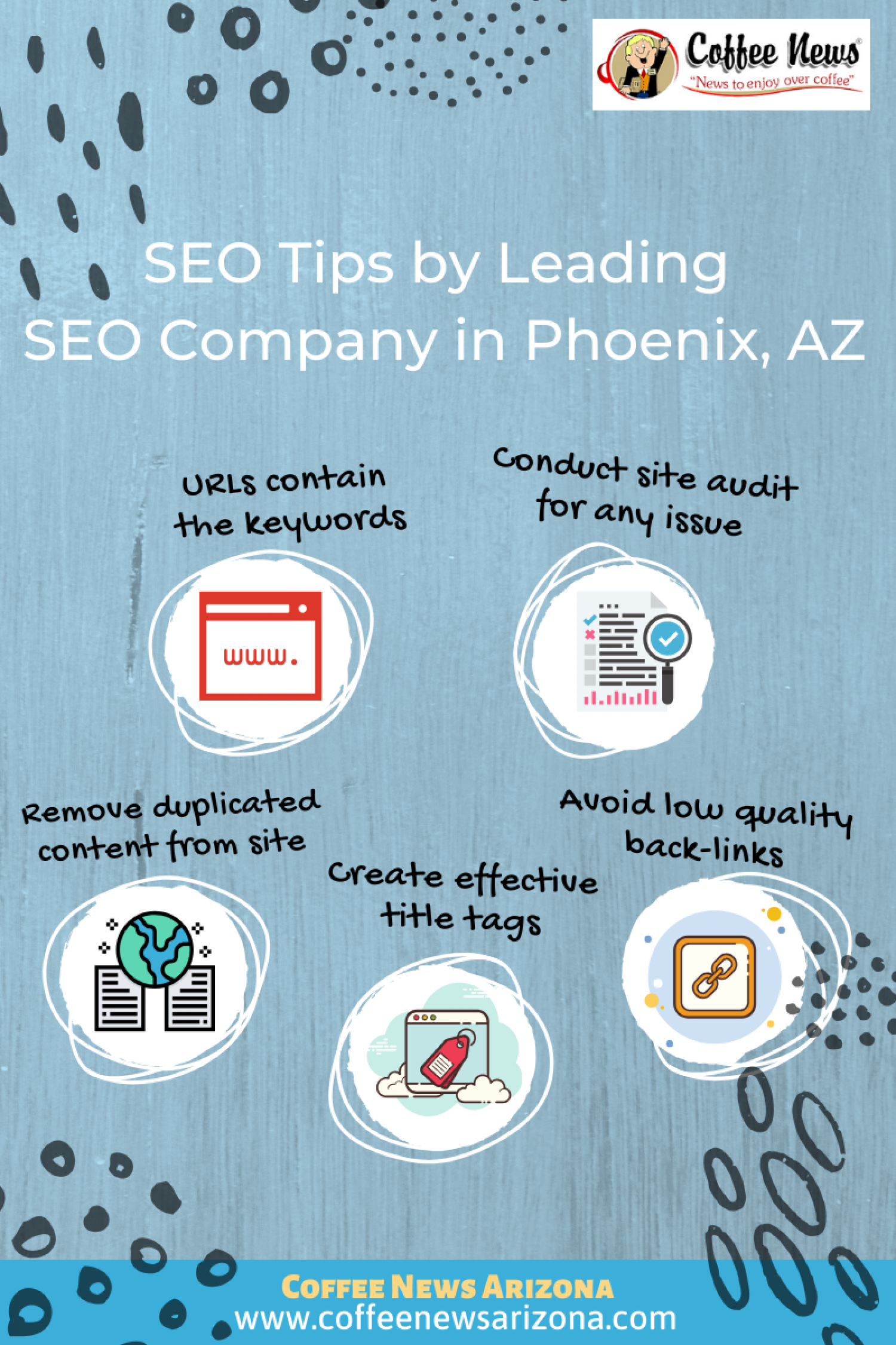 SEO Tips by Leading SEO company in Phoenix Infographic