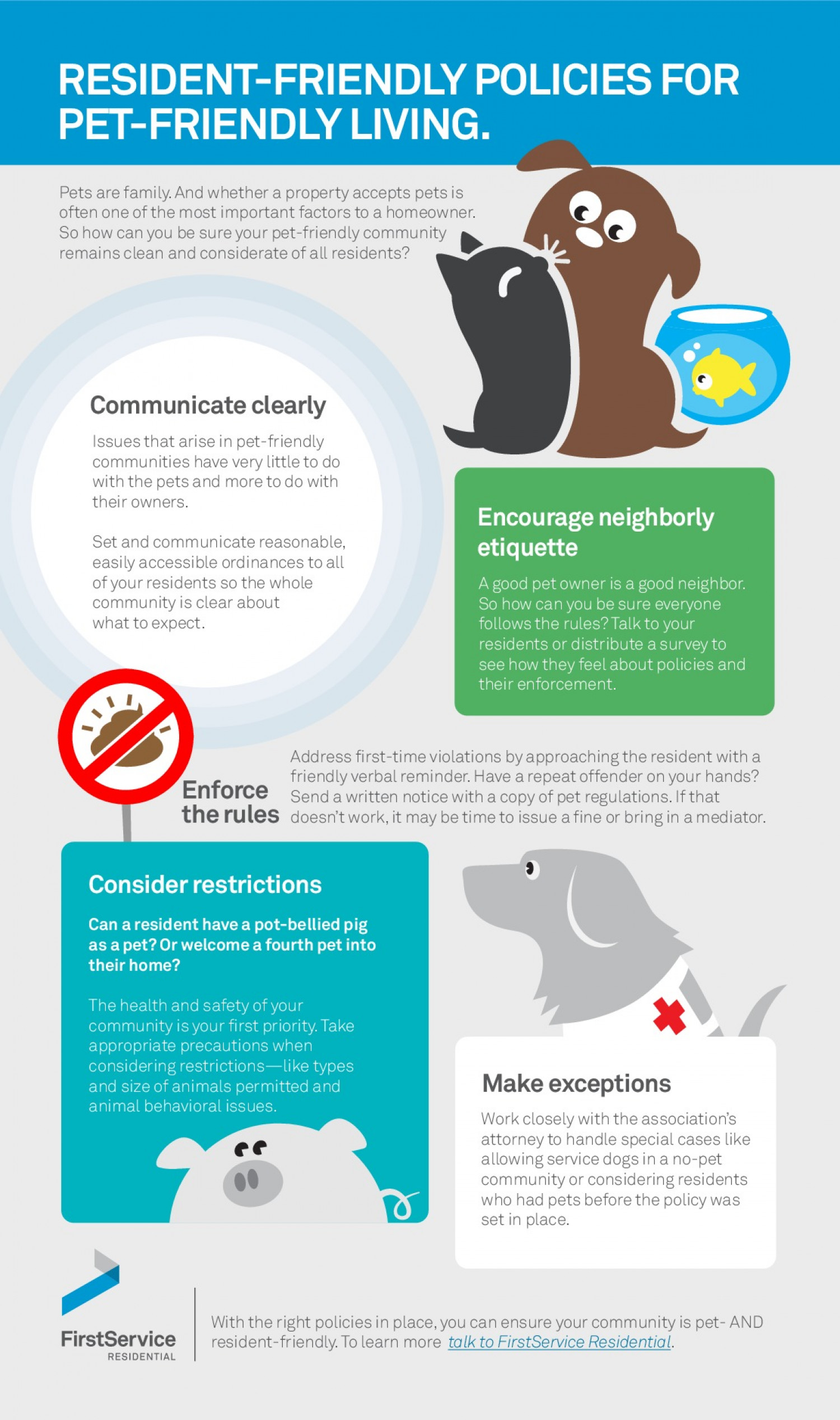 Setting Pet Policies For Your Community Infographic