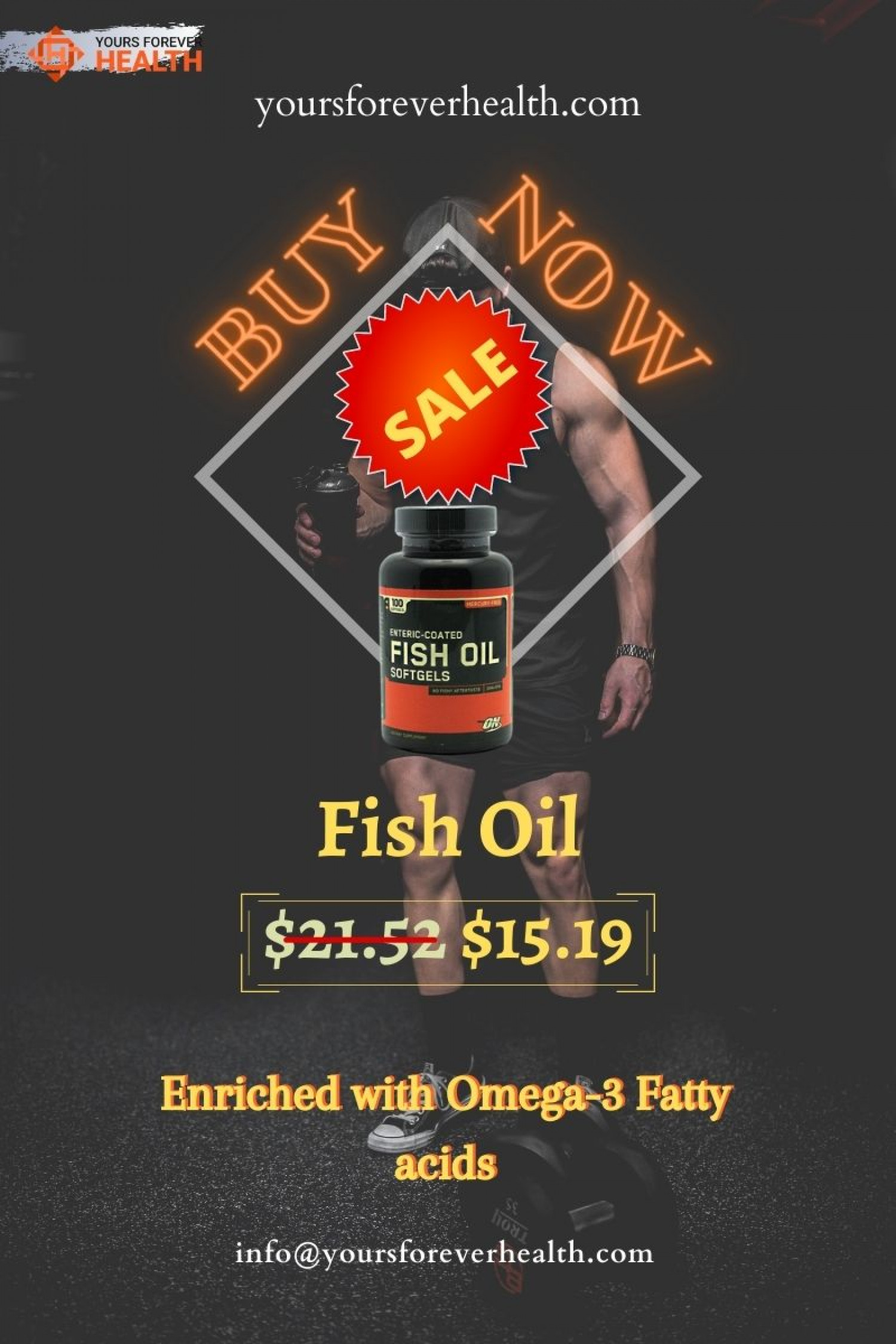 Shop For Fish Oil-Enriched With Omega-3 Infographic