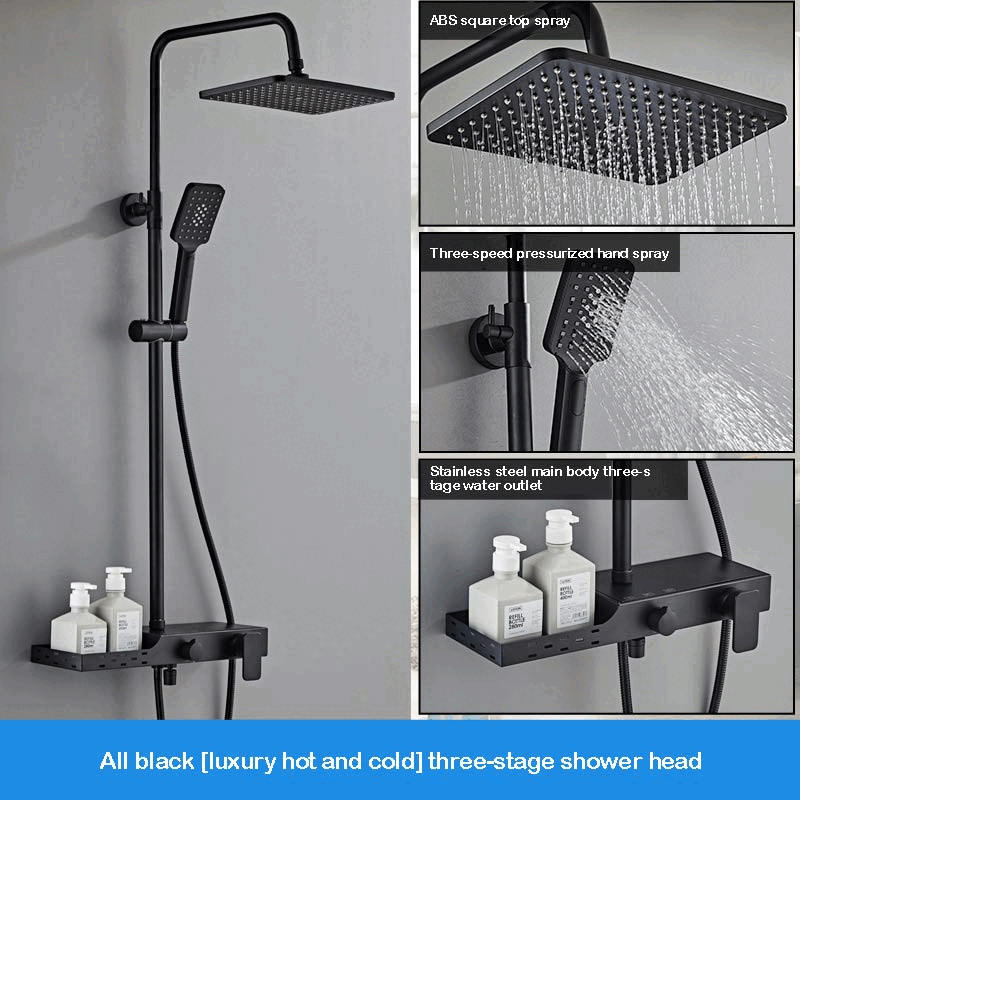 Shower Accessories Infographic