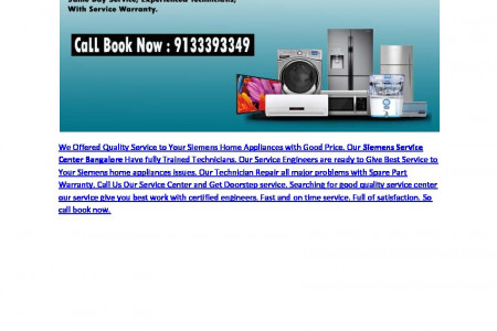 Siemens Service Center Bangalore Infographic