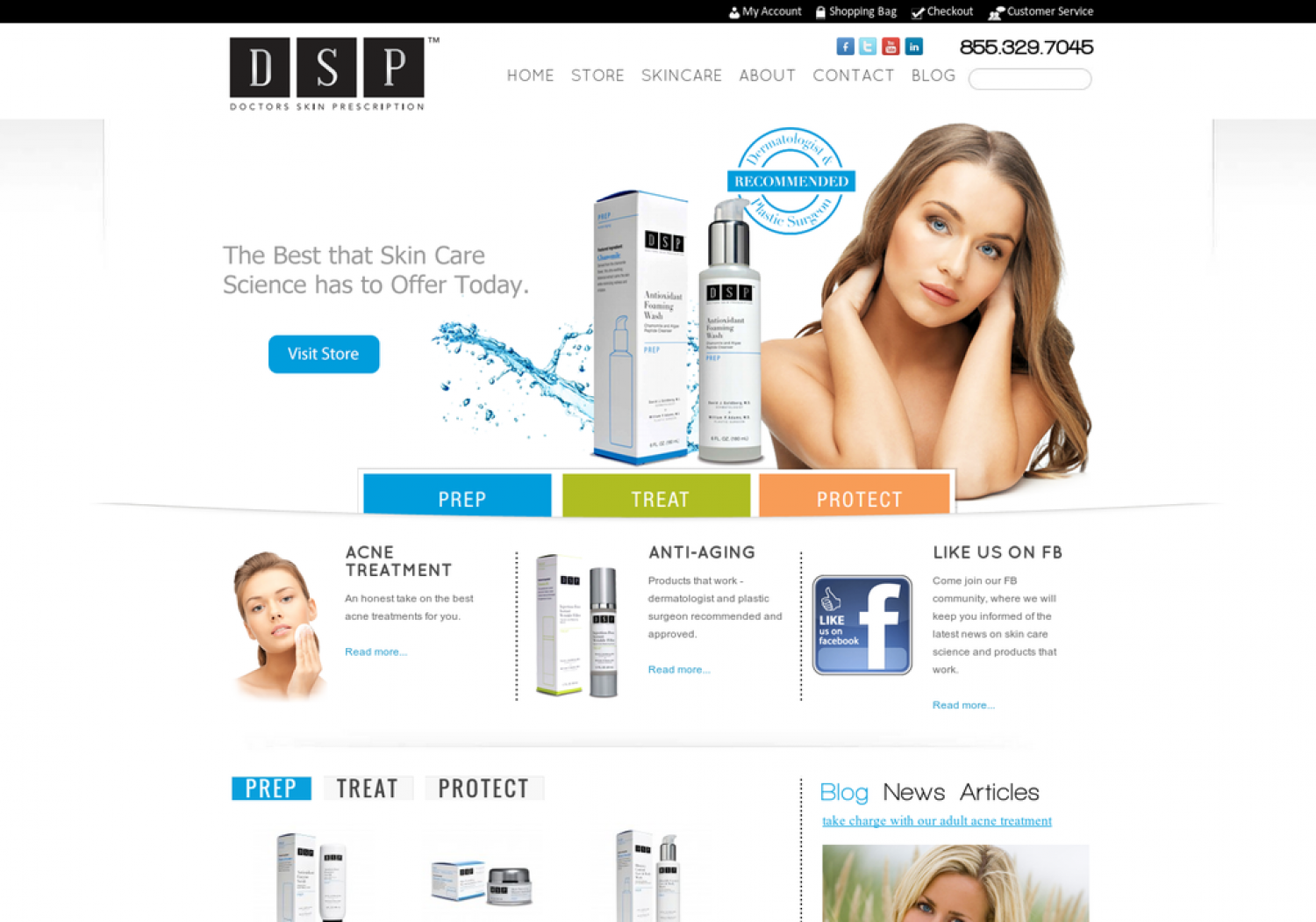 Skin Care E-Commerce Website Doctors Skin Prescription  Infographic